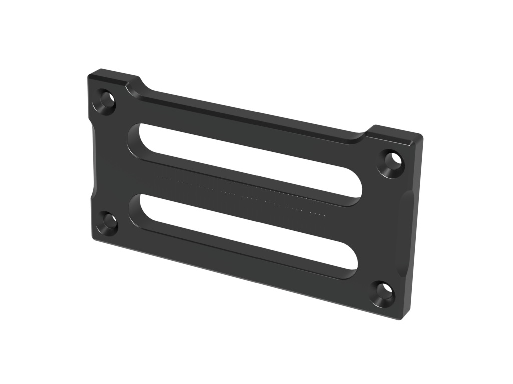 2-Schlitz Antriebsradplatte schwarz