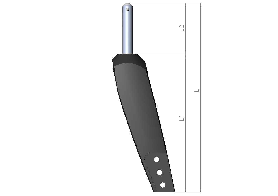 Lenkradgabel Größe 2 HD L1 160mm
