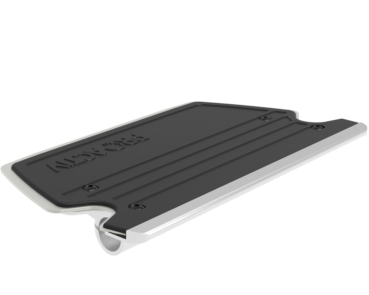 Fußbrettauflage gummiert, 14 cm tief,