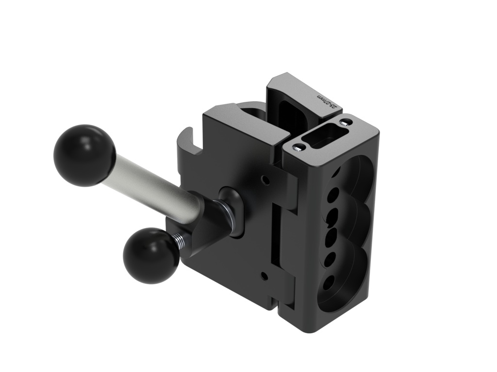 Frontadapter Rahmenklemmung kurz Ø25 x70