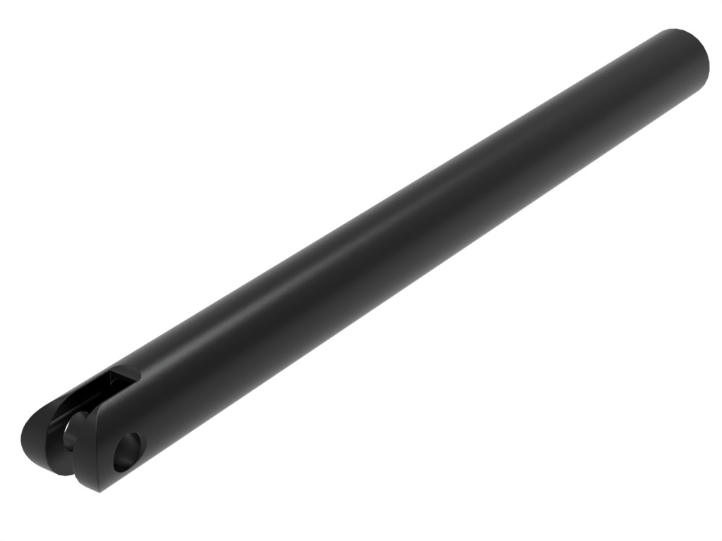 Fußauflagehalterohr mit Loch 245 mm