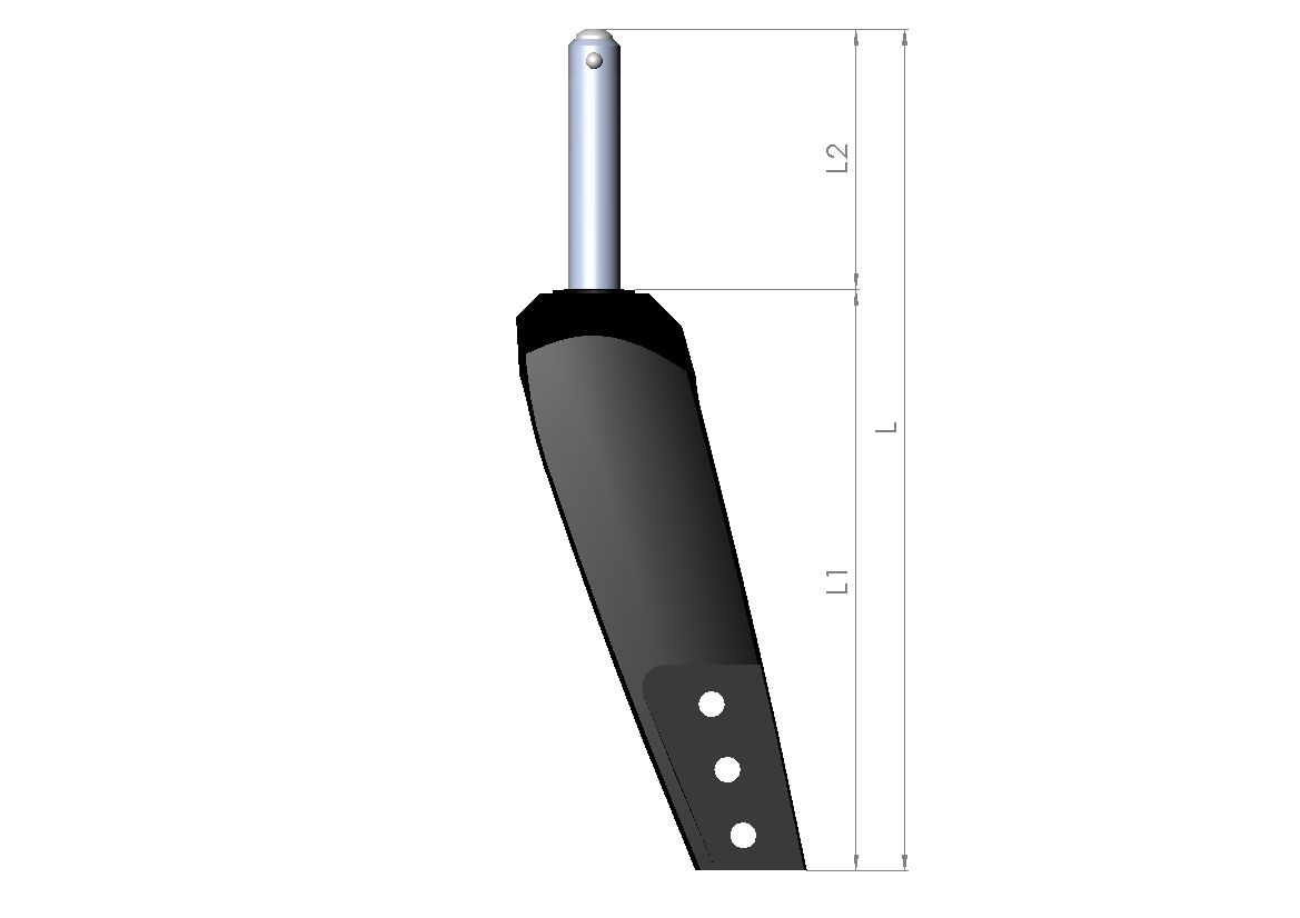 Lenkradgabel Größe 1 HD L1 130mm