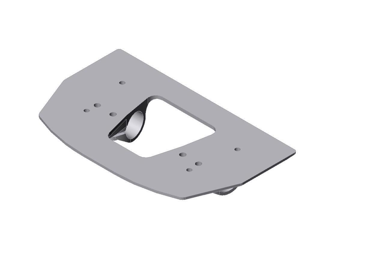 Fußauflageplatte 170mm breit